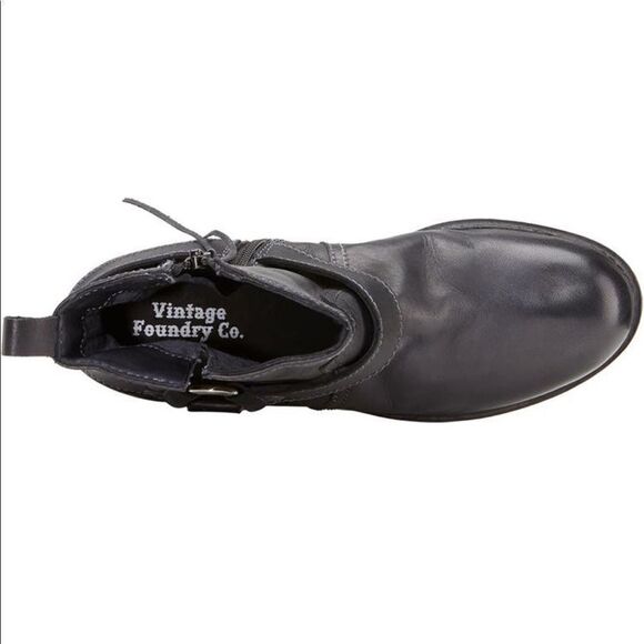 Vintage Foundry Morgan biker boot size 6 black new - Picture 6 of 15